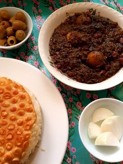 عکسی از دستور خورش سبزی قورمه با سبزی خشک