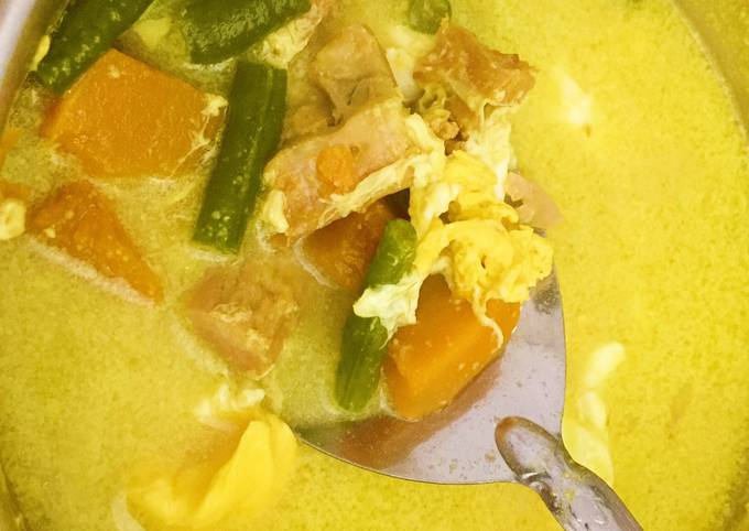 Cara Bikin Sayur Santan Labu Kuning Ikan Kering Sederhana Dan Enak