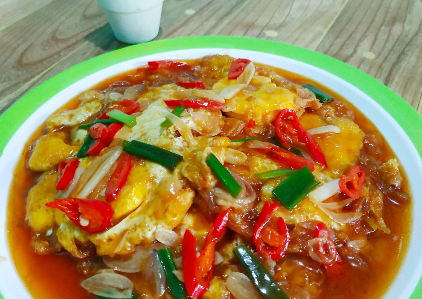 Telur ceplok asam manis