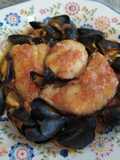 Merluza en salsa, con mejillones Franceses