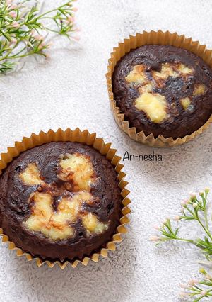 Foto resep Brownies Pisang Keju (Takaran sendok Tanpa Mikser)