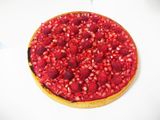 Tarta de queso con frutos rojos