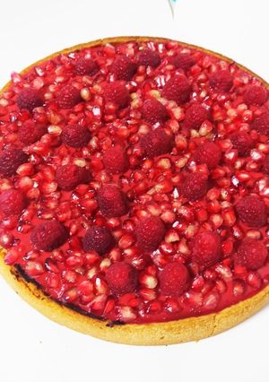 Una foto de Tarta de queso con frutos rojos