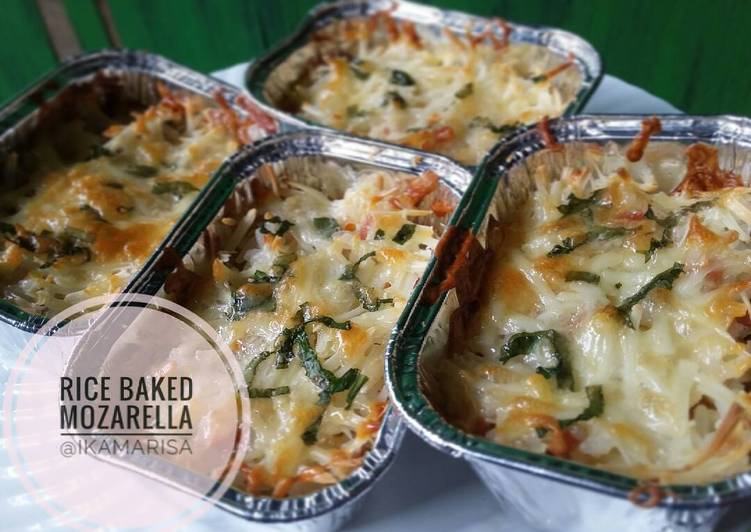 Rice baked mozarella