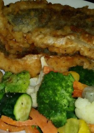 A picture of Mixed veg and Fish.