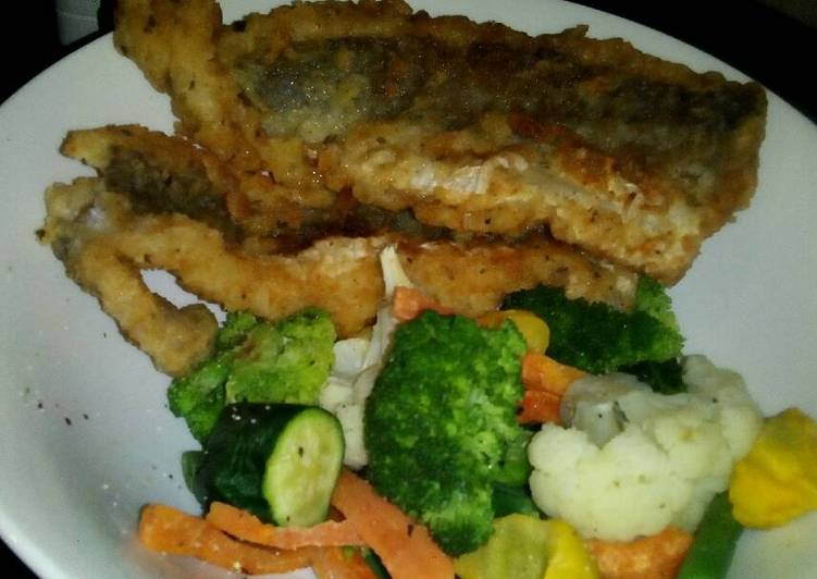 Recipe of Quick Mixed veg and Fish