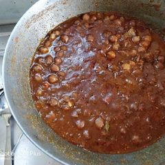 A picture of Pindi chole.