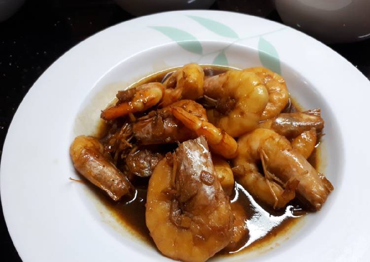 Bagaimana Menyiapkan Udang goreng kecap inggris, Bikin Ngiler