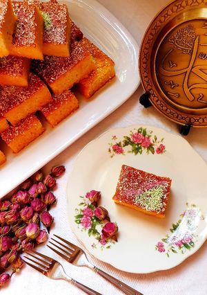 عکسی از دستور کیک شربتی