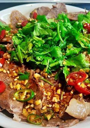 涼拌牛肉 的食譜成品照片