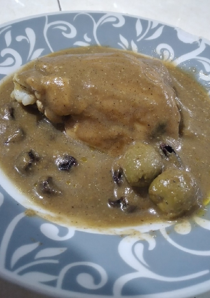 Una foto de Estofado verde de pollo