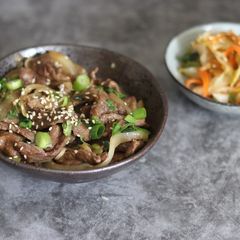 Beef Bulgogi 🥩🥢 A picture of Beef Bulgogi 🥩🥢.