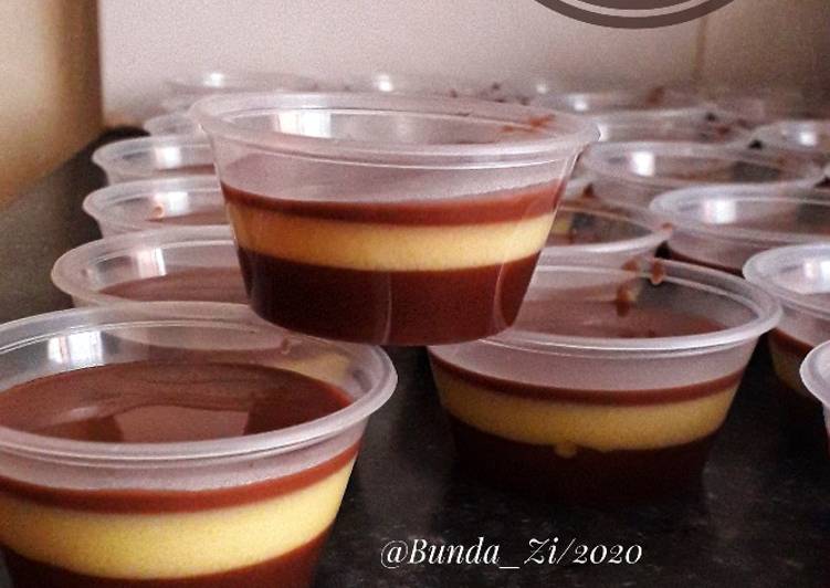 Bagaimana Masak 46. Puding Margarin Vla Cokelat Anti Gagal