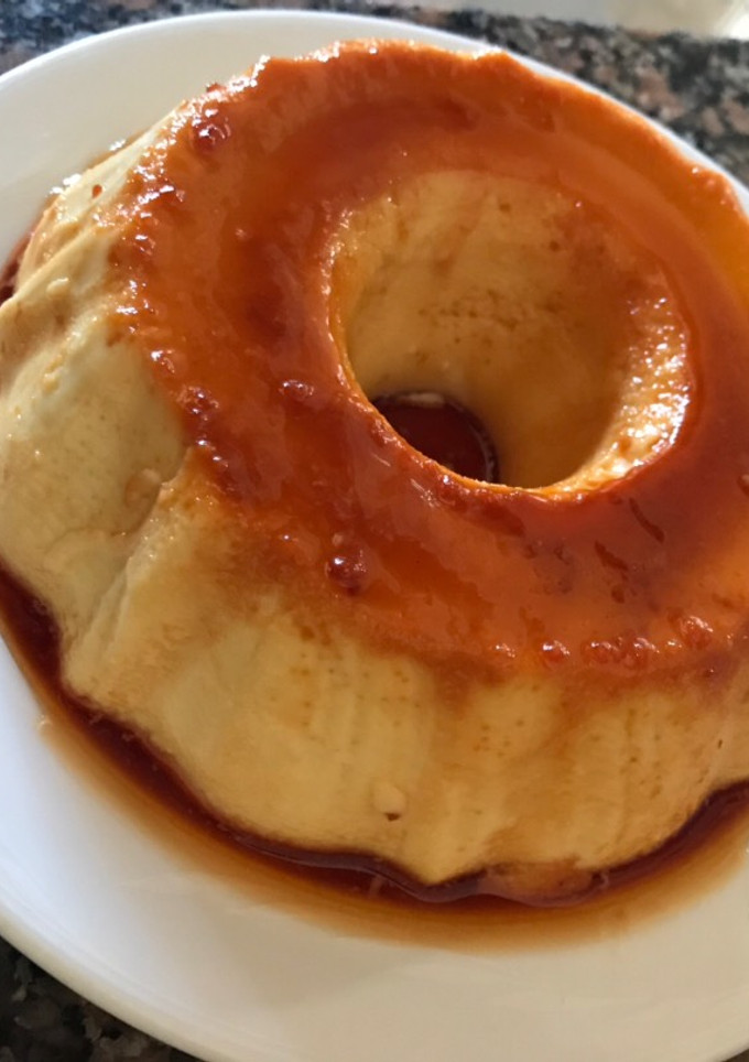 Una foto de Flan casero