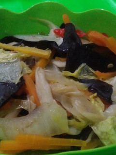 Foto resep Tumis Sawi Putih Wortel Jamur