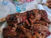 Una foto de bacon horno