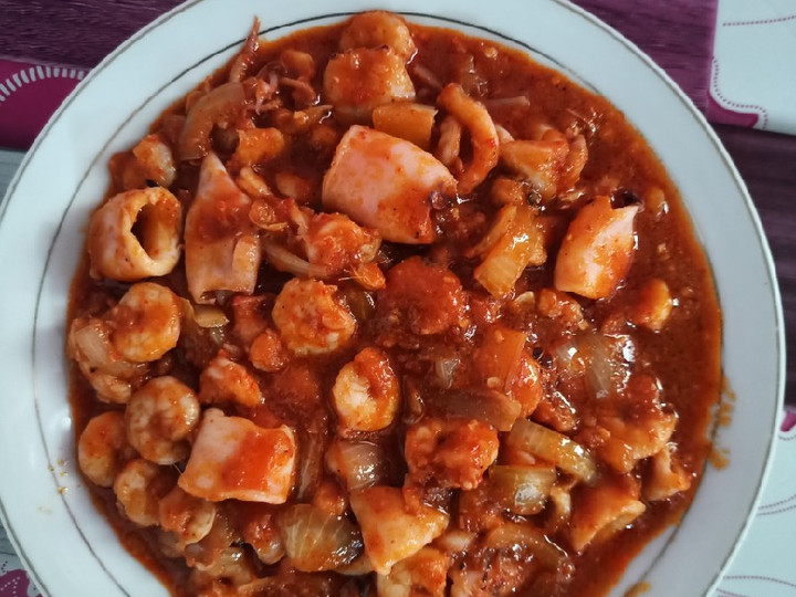 Cara Buat Udang cumi asam manis pedas Murah