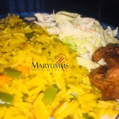 JOLLOP RICE+COUSLOW+FRIEDchicken by Maryumms_cuisine🌸 A picture of JOLLOP RICE+COUSLOW+FRIEDchicken by Maryumms_cuisine🌸.