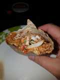 Sweet twisted pulled chicken wrap