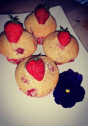 O poză a rețetei Brioșe cu căpșuni 🍓.