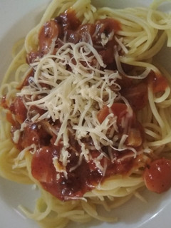 Foto resep Spaghetti bolognese cheese + sausage