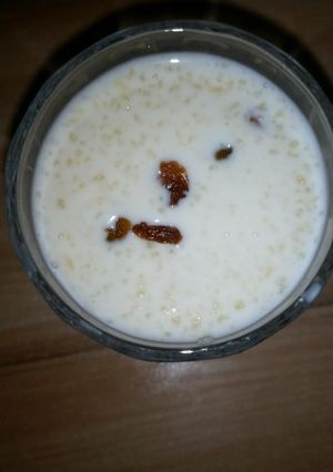 A picture of Cous cous pudding.