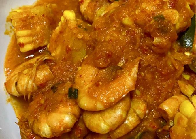 Recipe: Delicious Udang Saos Padang