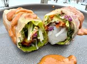 A picture of shrimp spring rolls