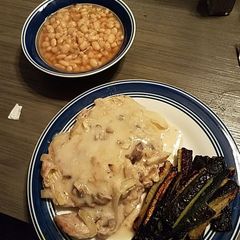 A picture of Baked Pork Chops with Yummy Sauce.