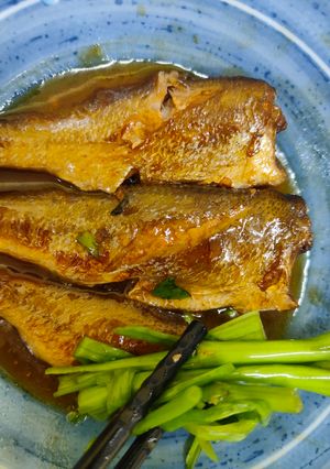 Hình của món Cá đù 1 nắng kho.
