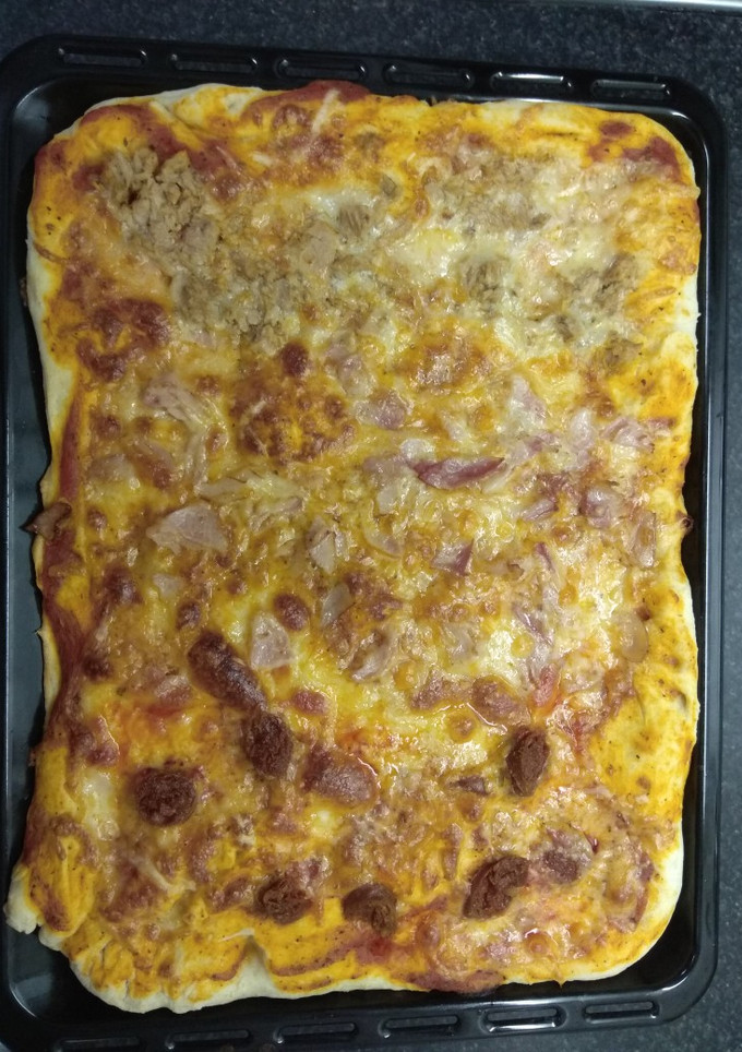 Una foto de Pizza