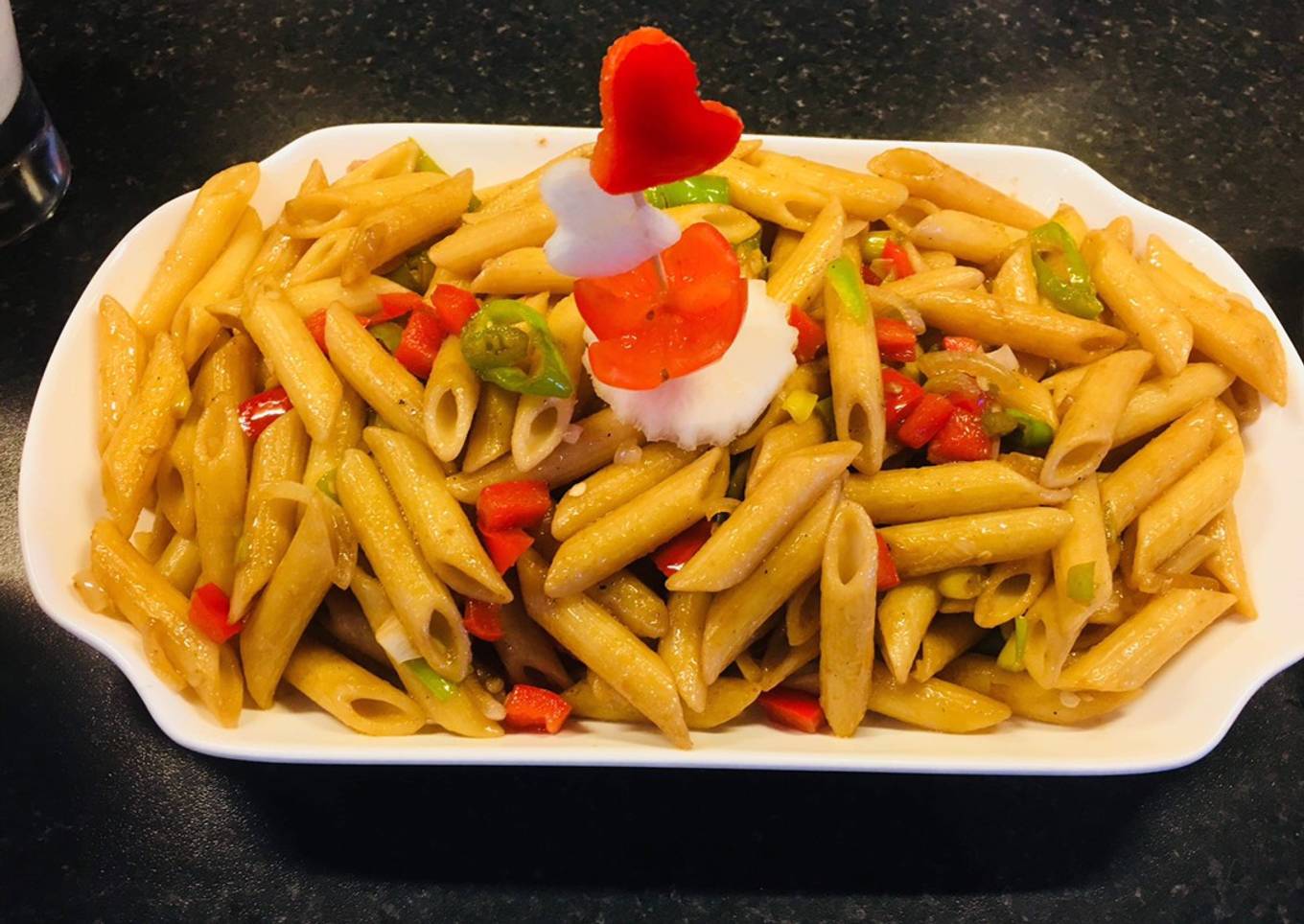 Penne Pasta with Easy Marinara Sauce: