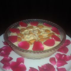 A picture of Kesar Badam Cashew Phirni.