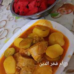مريقة بالدجاج والبطاطا-レシピのメイン写真