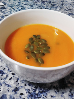 Una foto de Crema de calabaza