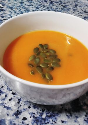 Una foto de Crema de calabaza