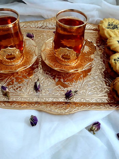 عکسی از دستور دمنوش گل محمدی و زعفران