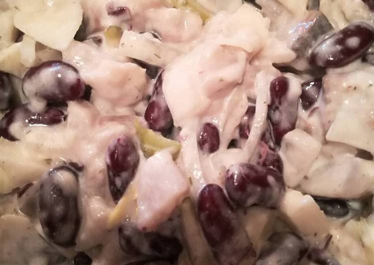 Simple Way to Prepare Quick Herring and beans salad