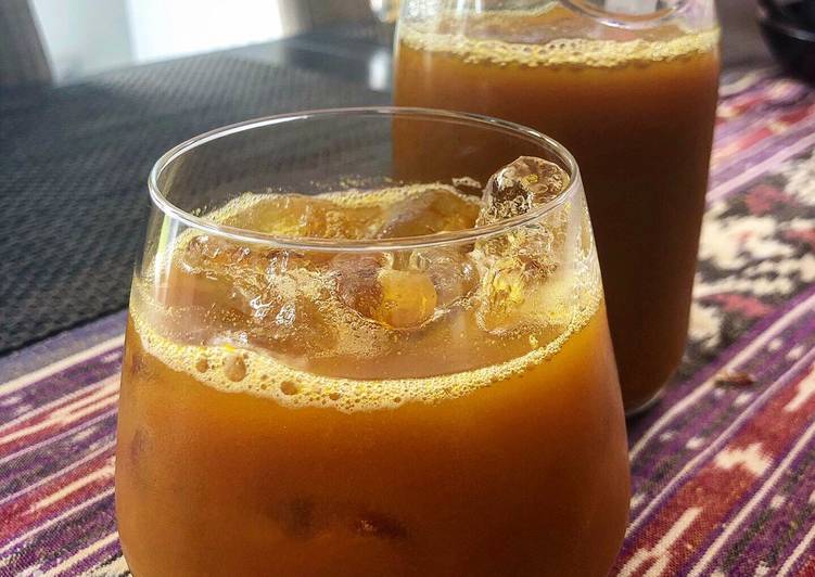 Easiest Way to Make Super Quick Homemade Jamu Kunyit Asam - Traditional Turmeric Tonic