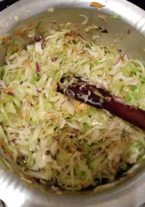 A picture of Fried cabbages.