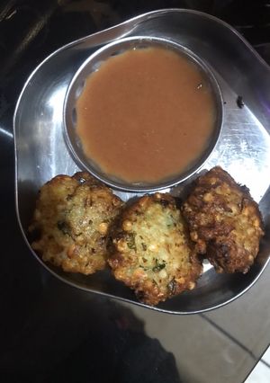 A picture of Sabudana Wada.