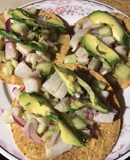 Tostadas aguachile de pescado
