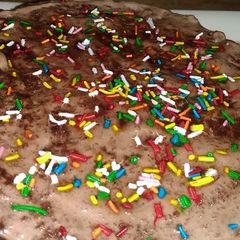 A picture of Chocolate colorful cake.
