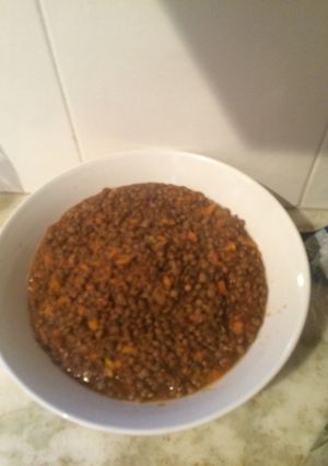 Una foto de Guiso casero de lentejas