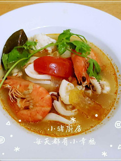 泰式海鮮酸辣湯 的食譜成品照片