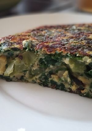 Una foto de Tortilla de acelga