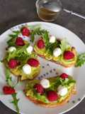°Tartines avocat-framboise°