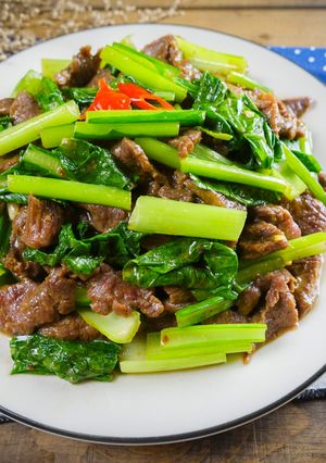 油菜沙茶牛肉＠美麗人妻Selina Wu 的食譜成品照片