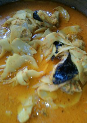 Foto resep Gulai rebung ikan tapah