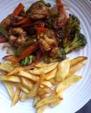 Camarones con vegetales 🍤